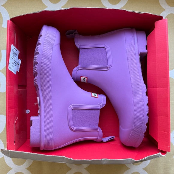 NIB Hunter Original Chelsea Boots in Purple, Women’s US 11 - Picture 1 of 16